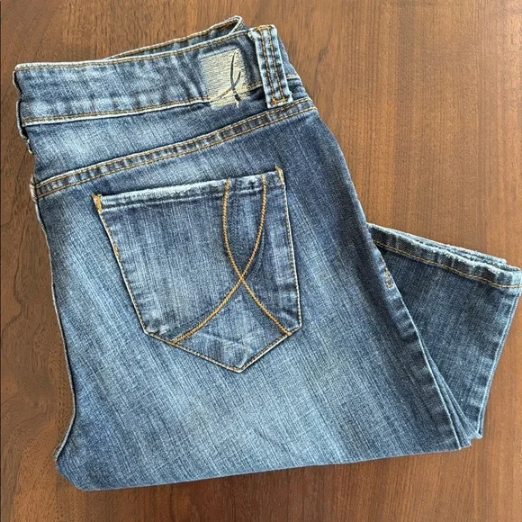 !IT jeans Los Angeles VINTAGE DENIM COTTON Longer Shorts 31 Med Blue 220943DSLT - Picture 3 of 16